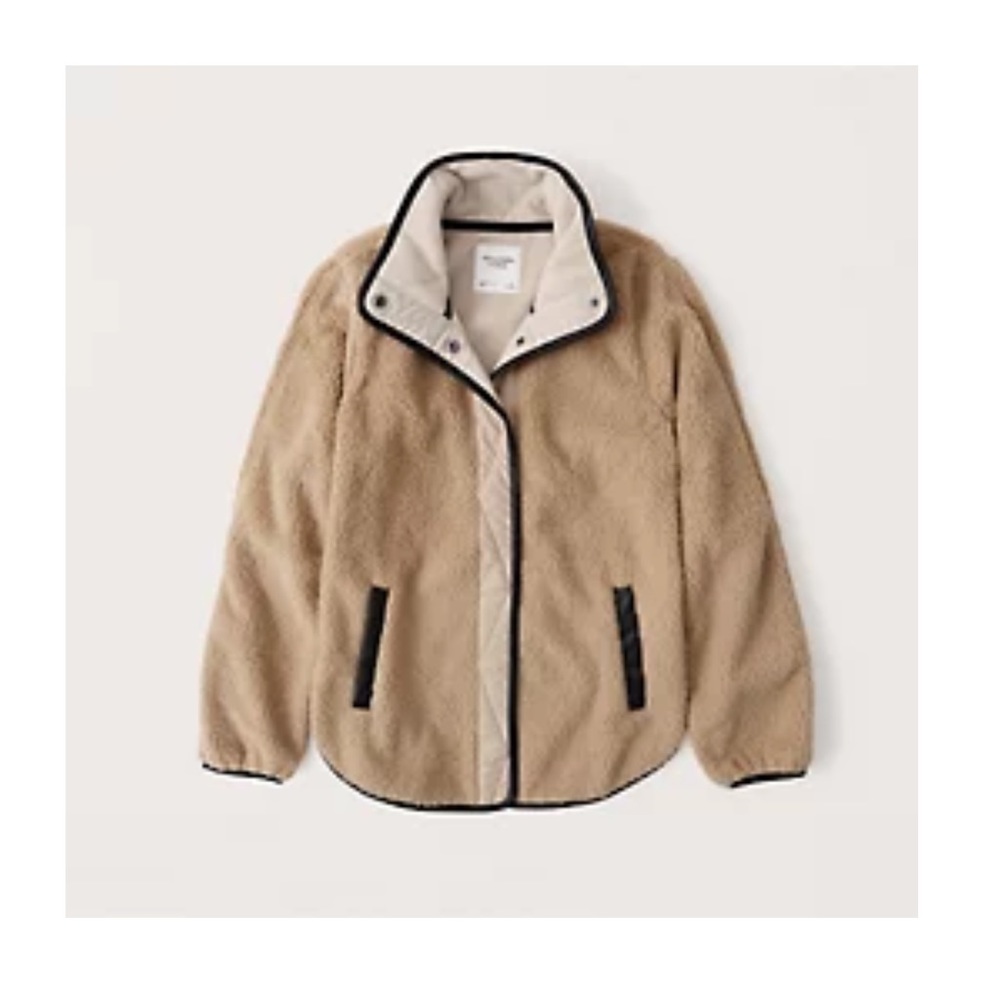 Abercrombie Sherpa Snap-up Jacket